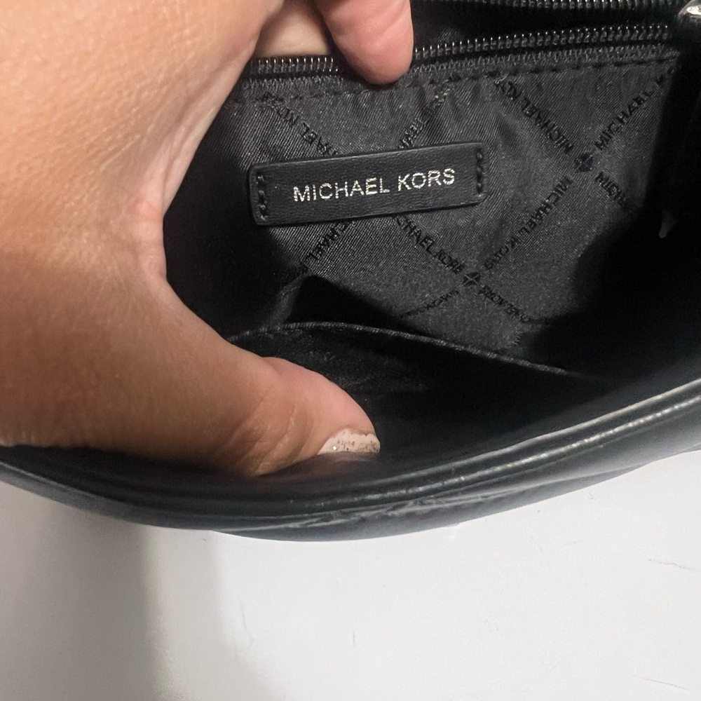 Michael Kors serena flap Black Quilted shoulder and Crossbody Bag Chain Strap - Picture 7 of 14